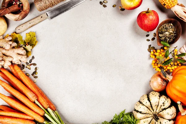 Gesunde Lebensmittel Kochen Hintergrund, Pflanzliche Zutaten., Kopierraum — Stockfoto