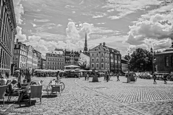 Riga Lotyšsko Srpna 2017 Slavná Místa Budovy Architektura Města Riga — Stock fotografie