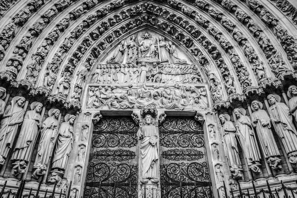 París Francia Noviembre 2017 Catedral Notre Dame Paris Construida Arquitectura — Foto de Stock