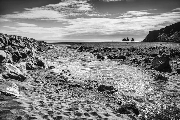 Pittoreske Stranden Van Verbazingwekkende Ijsland — Stockfoto