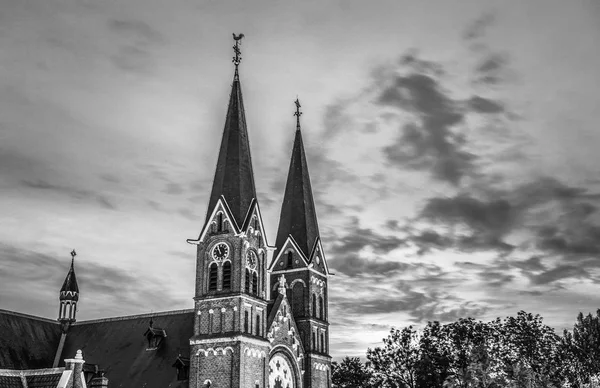 Amszterdam Hollandia 2017 Május Általános Kilátást Hagyományos Holland Templomban Fekete — Stock Fotó