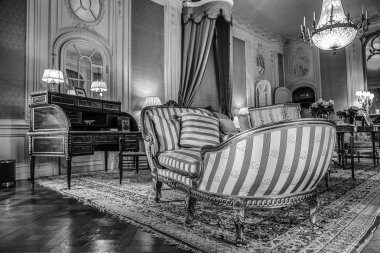 Utrecht, Hollanda - 27 Mayıs 2017: Lüks iç kale de Haar. Bu Rothschild ailesinin üyeleri için Hollandalı Neo-Gotik Kuipers efendi tarafından yaptırılmıştır. Utrcht, Hollanda - 27 Mayıs.