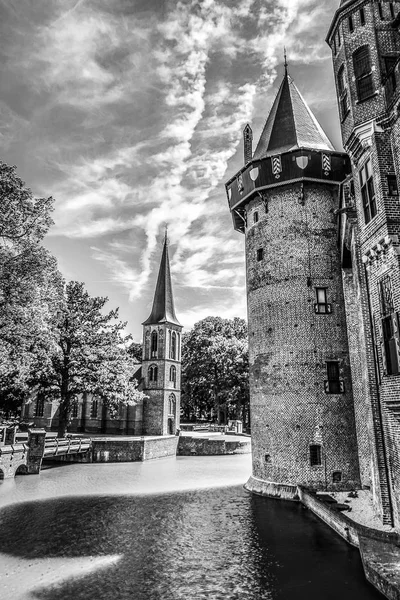 Algemeen Beeld Van Het Kasteel Haar Het Grootste Kasteel Nederland — Stockfoto