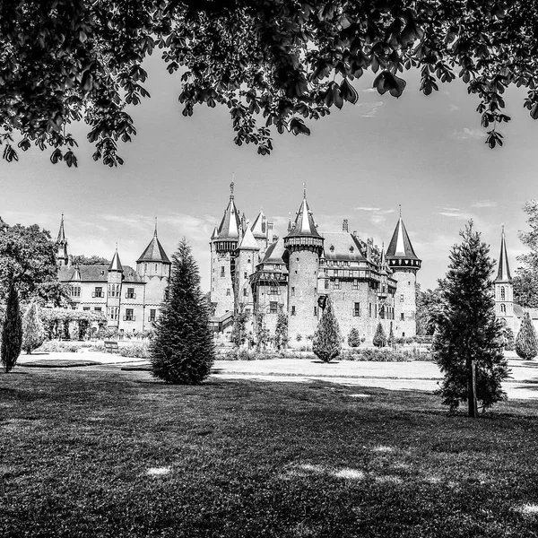 Algemeen Beeld Van Het Kasteel Haar Het Grootste Kasteel Nederland — Stockfoto