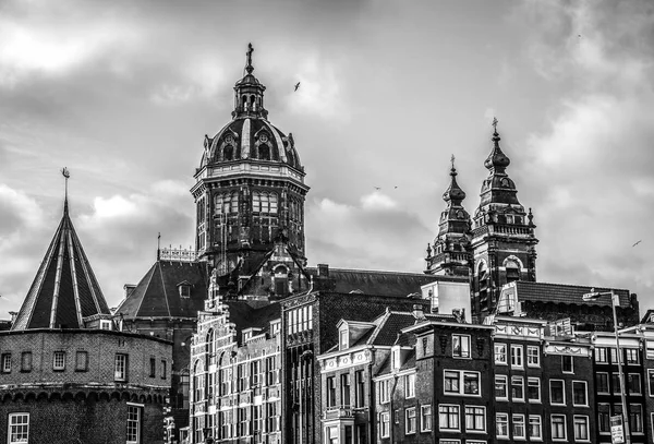 Амстердам Нідерланди Грудня 2016 Знамениті Будівлі Місце Центру Міста Амстердам — стокове фото