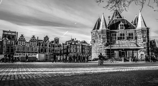 Amszterdam Hollandia 2017 Január New Market Square Híres Látnivalók Amszterdam — Stock Fotó