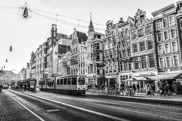 Amszterdam Hollandia December 2017 Híres Épületek Hely Amszterdam Város Központban — Stock Fotó