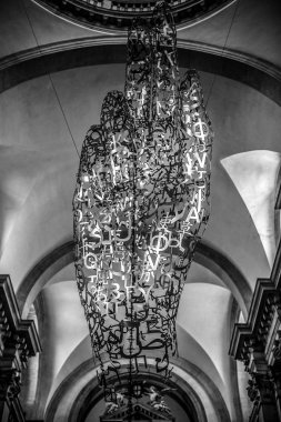 Venice, İtalya - 19 Ağustos 2016: Ünlü Venedik heykel ve heykel içinde tarihi şehir Kuzey İtalya üzerinde 19 Ağustos 2016 Venedik, İtalya.