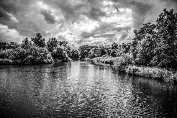 Hermoso Paisaje Naturaleza Holandesa Tradicional —  Fotos de Stock