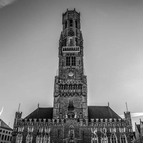 Brugge Bélgica Janeiro 2016 Torre Belfort Bruges Centro Turístico Flandres — Fotografia de Stock