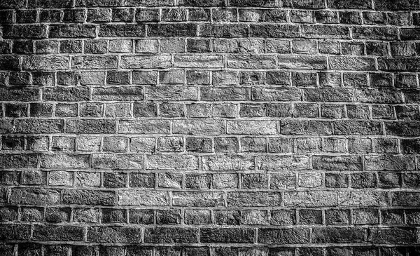 Old Stone Wall Background Black White Photo — Stock Photo, Image