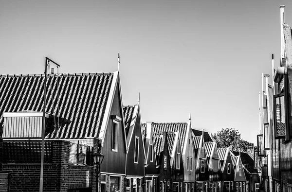 Tradiční Domy Ulice Holandsku Města Volendam Nizozemsko — Stock fotografie