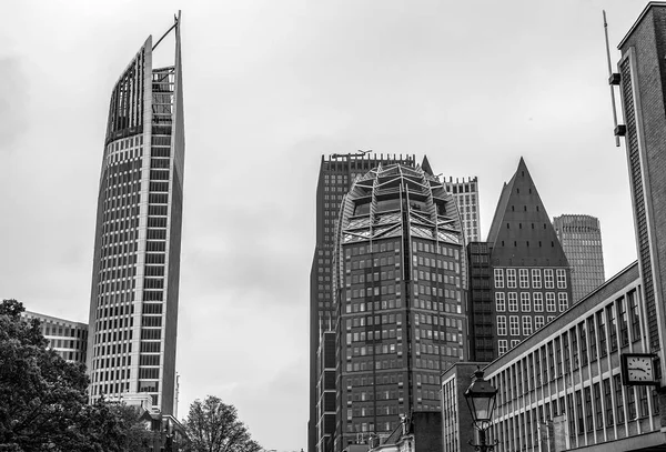 Hague Netherlands March 2016 Modern Hague Den Haag Black White — Stock Photo, Image