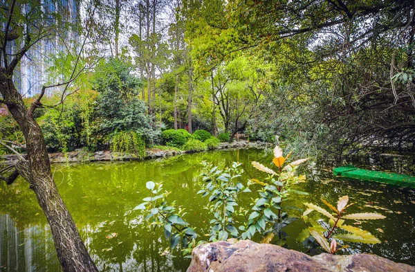 Geleneksel Çin Şehri Bahçe Parkı — Stok fotoğraf