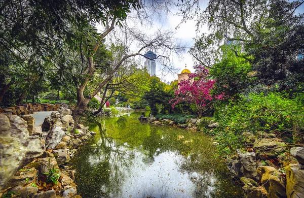 Tradiční Čínská Městská Zahrada Park — Stock fotografie