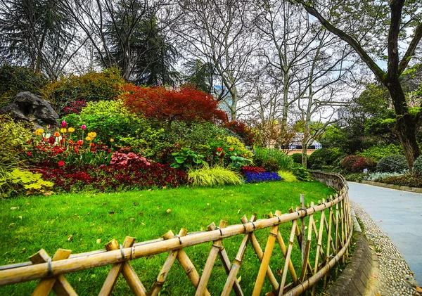 Geleneksel Çin Şehri Bahçe Parkı — Stok fotoğraf