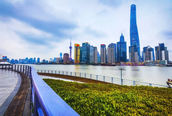 Shanghai China April 2019 Heart Shanghai Popular View High Rise — Stock Photo, Image