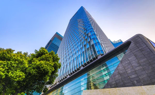 Shanghai Hina April 2019 Modern Central Streets Shanghai High Rise — Stock Photo, Image