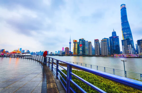 Shanghai China April 2019 Heart Shanghai Popular View High Rise — Stock Photo, Image