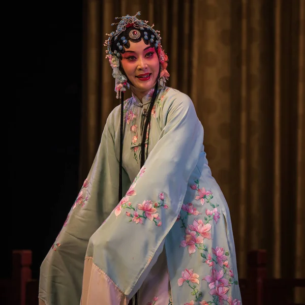 Пекин Китай Июня 2019 Года Традиционное Китайское Оперное Шоу Пекине — стоковое фото