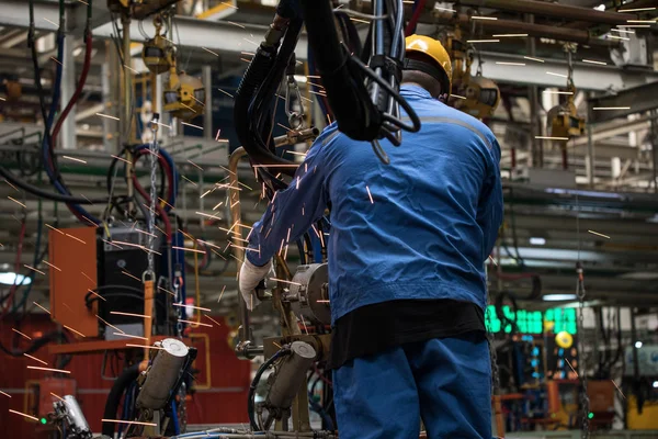 Werknemers Machinefabriek China — Stockfoto