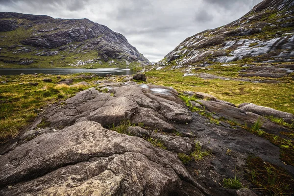 Hermoso Paisaje Escénico Escocia Naturaleza Con Hermoso Cielo Nublado Noche — Foto de Stock