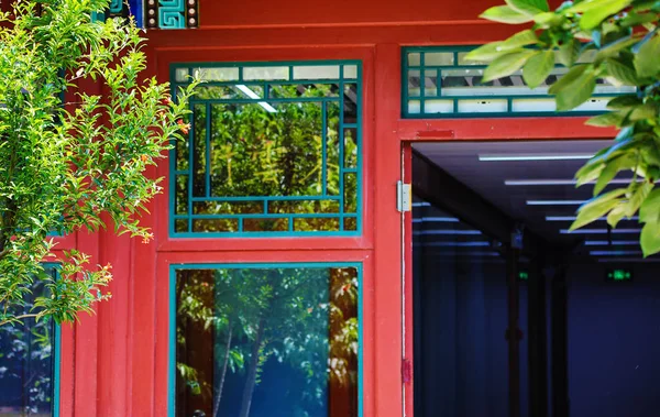 Beijing Traditionele Architectuurelementen Close — Stockfoto