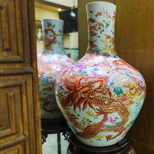 Beijing Kína Június Kínai Porcelán Hagyományos Termékek Közelről — Stock Fotó