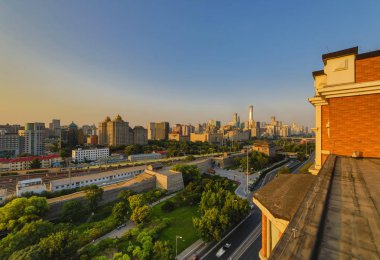 Çatıdan Pekin havadan görünümü.