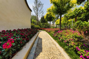 Geleneksel Çin şehri Bahçe Parkı.
