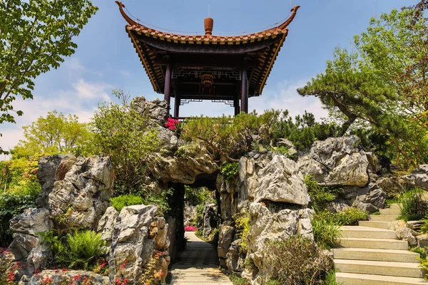 Geleneksel Çin Şehri Bahçe Parkı — Stok fotoğraf