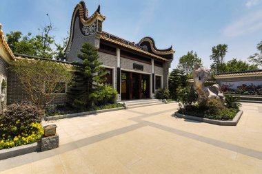 Geleneksel Çin şehri Bahçe Parkı.