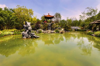 Geleneksel Çin şehri Bahçe Parkı.
