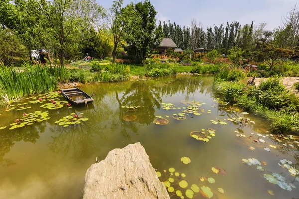 Tradiční Čínská Městská Zahrada Park — Stock fotografie