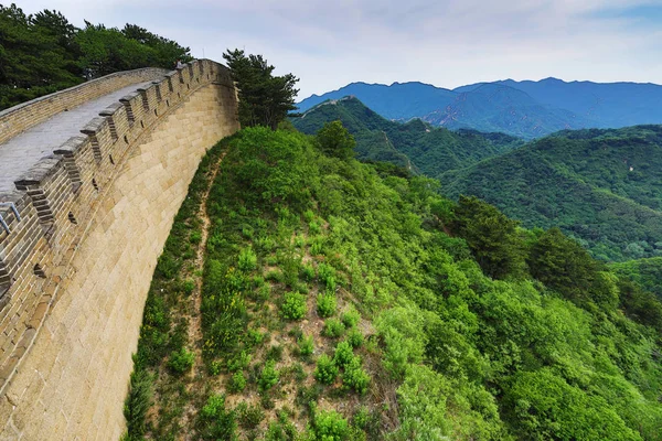 中国の万里の長城からの山の眺め — ストック写真