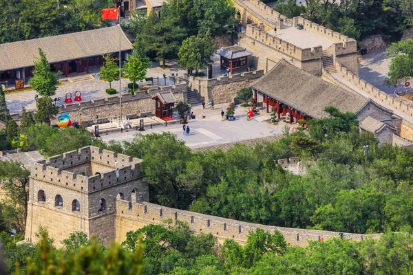 中国の万里の長城からの山の眺め — ストック写真