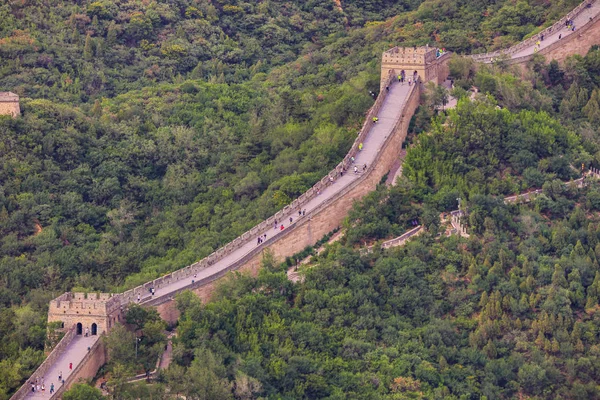 Vista Sulle Montagne Dalla Grande Muraglia Cinese — Foto Stock