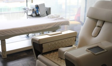 Modern Spa ekipmanları ve sağlık teşhisi.