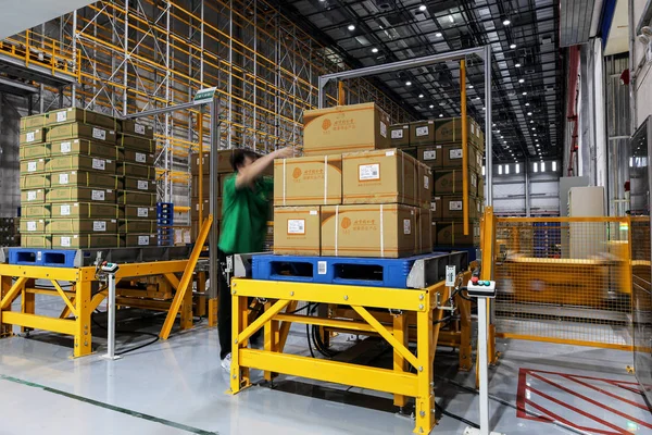 Beijing China June 2019 Modern Automation Warehouse Production China — Stock Photo, Image