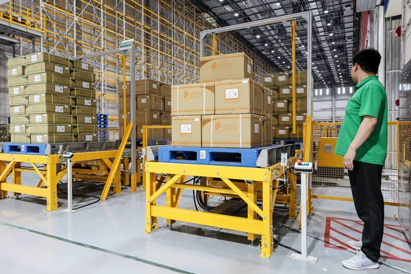 Beijing China June 2019 Modern Automation Warehouse Production China — Stock Photo, Image