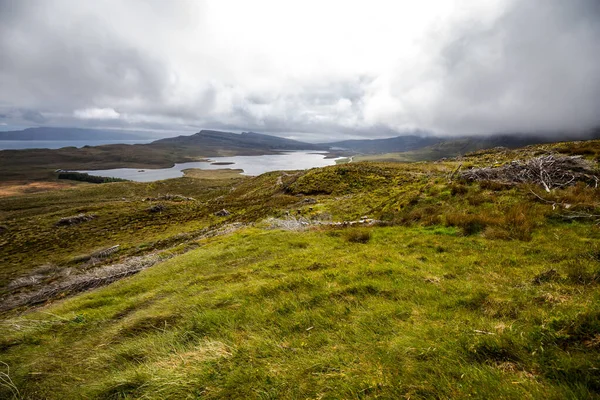 Hermoso Paisaje Escénico Escocia Naturaleza Con Hermoso Sol Noche Puesta —  Fotos de Stock