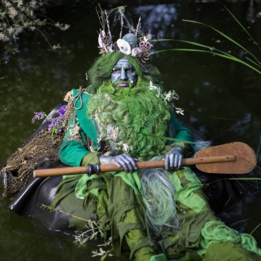 Poseidon 'un muhteşem görüntüsü. Güzel Sanatlar Masalı Fotoğrafçılığı.
