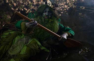 Poseidon 'un muhteşem görüntüsü. Güzel Sanatlar Masalı Fotoğrafçılığı.