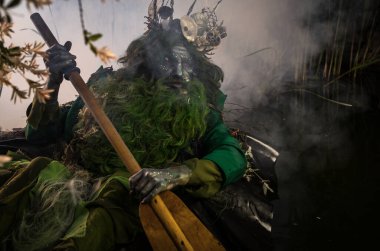 Poseidon 'un muhteşem görüntüsü. Güzel Sanatlar Masalı Fotoğrafçılığı.