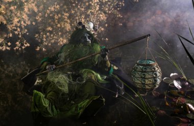 Poseidon 'un muhteşem görüntüsü. Güzel Sanatlar Masalı Fotoğrafçılığı.