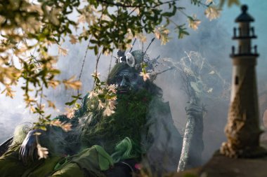 Poseidon 'un muhteşem görüntüsü. Güzel Sanatlar Masalı Fotoğrafçılığı.