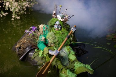 Poseidon 'un muhteşem görüntüsü. Güzel Sanatlar Masalı Fotoğrafçılığı.