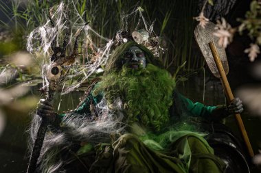 Poseidon 'un muhteşem görüntüsü. Güzel Sanatlar Masalı Fotoğrafçılığı.