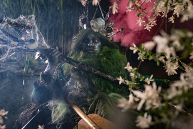 Poseidon 'un muhteşem görüntüsü. Güzel Sanatlar Masalı Fotoğrafçılığı.