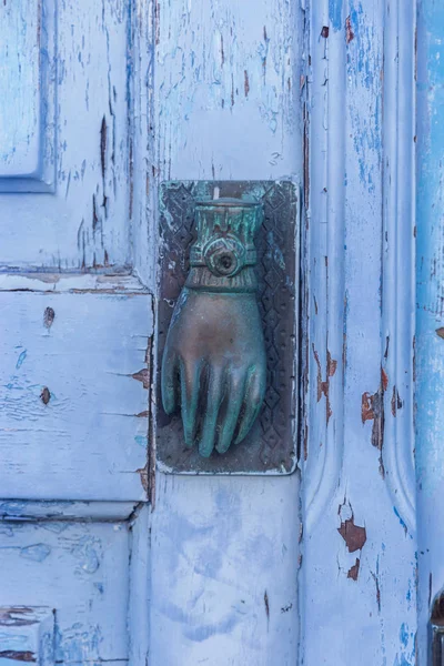 Blue hand — Stock Photo, Image